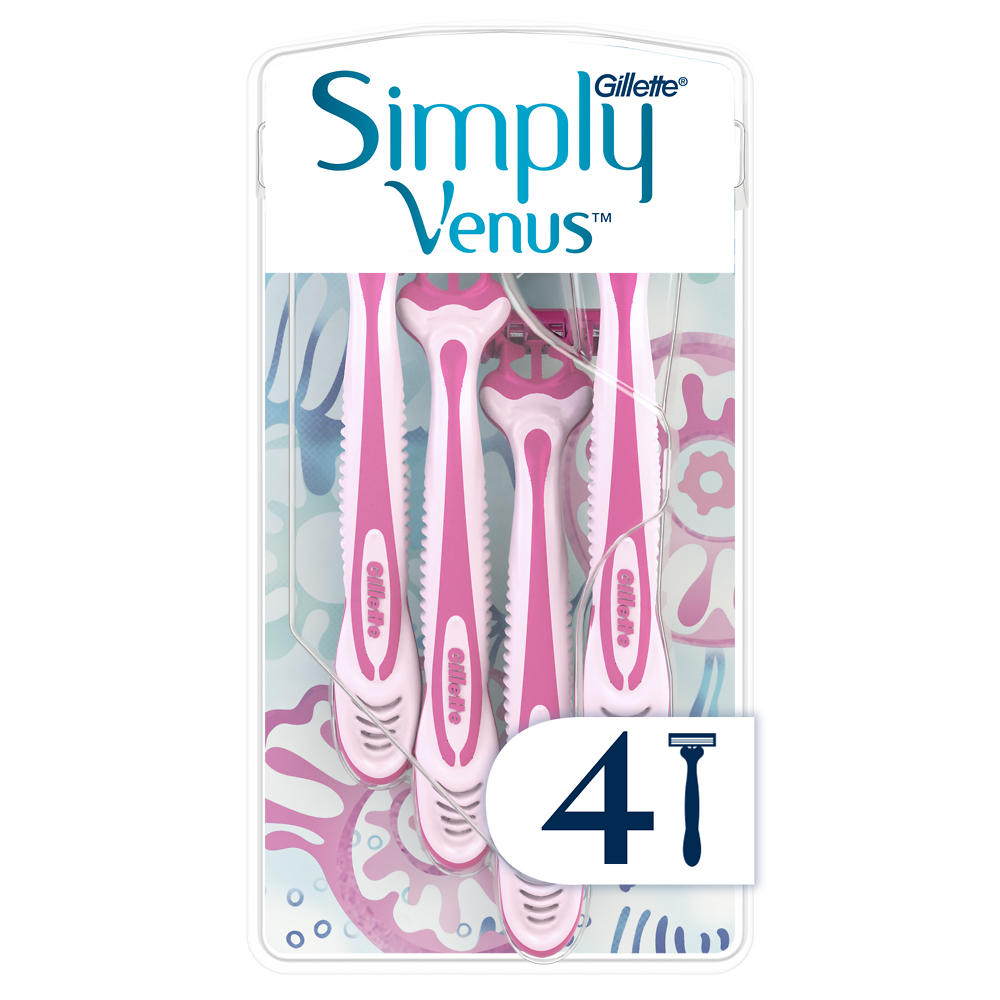 Rasoir jetable simply venus 3 GILLETTE, x4