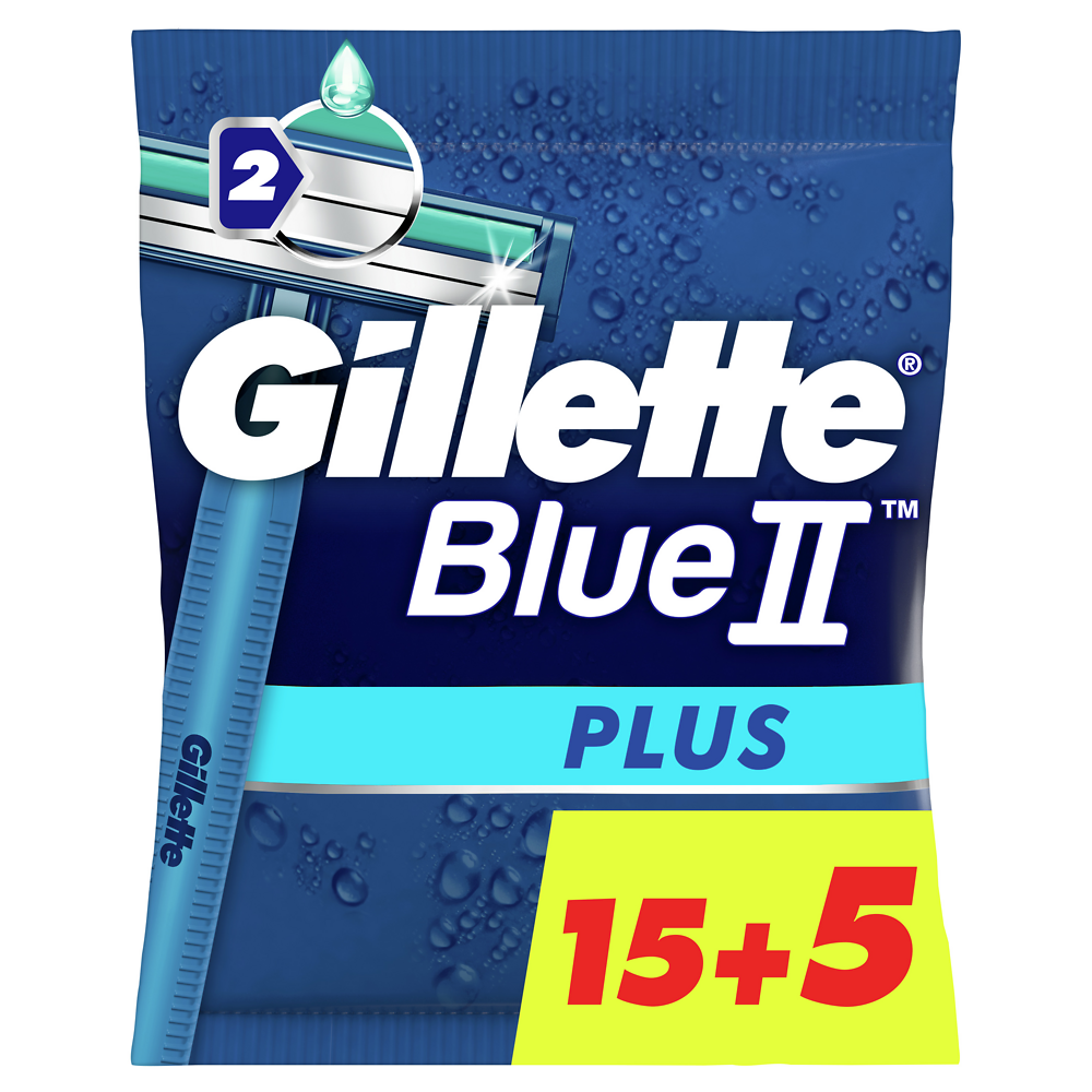 Rasoirs jetables blue 2 plus GILLETTE 15+5 offert