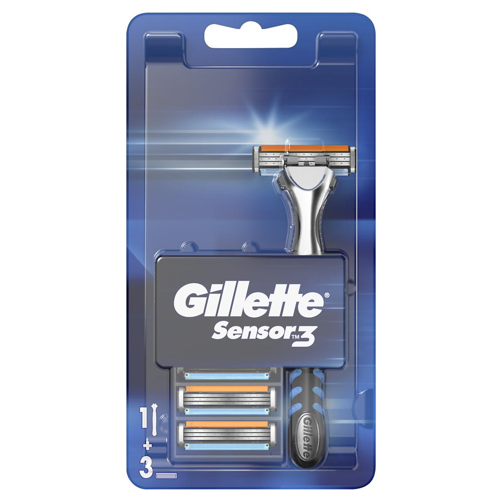 Rasoirs sensor GILLETTE x3 recharges