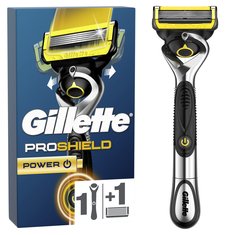 Rasoir Proshield Power + 1 Recharge GILLETTE