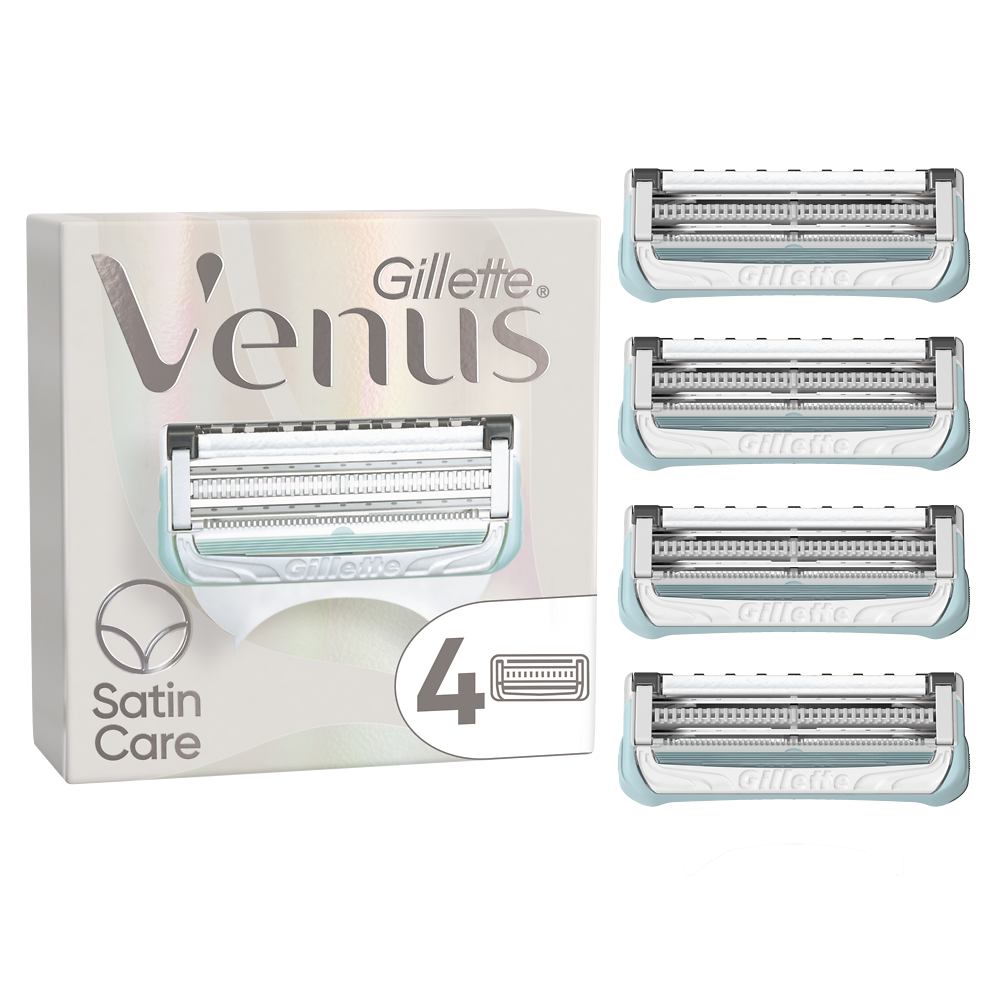 VENUS + SATIN CARE RECHARGES x4 LAMES