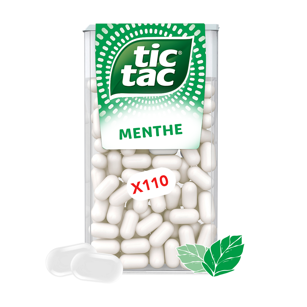 Bonbons TIC TAC x110 pastilles MENTHE - 54g