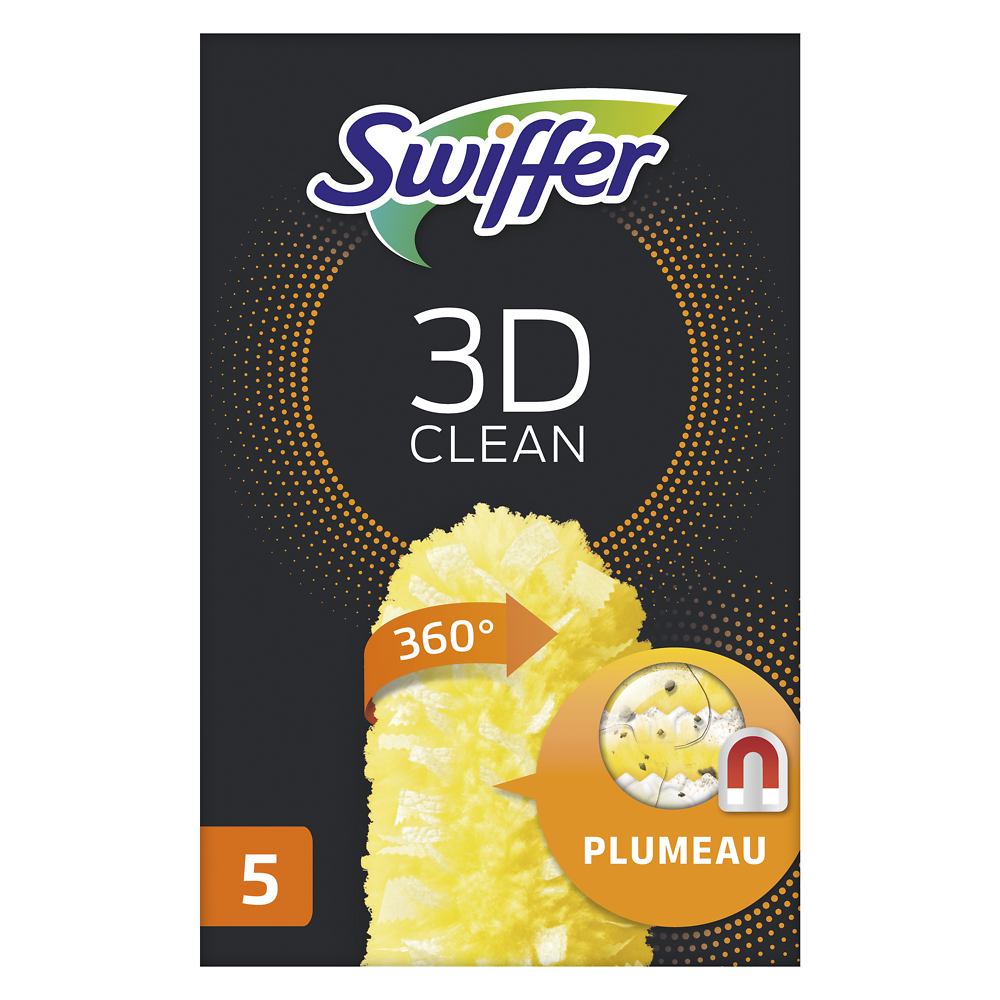 Recharge plumeau duster 3d clean 360° nettoyage SWIFFER x5 recharges