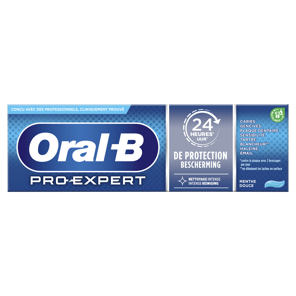 Dentifrice pro expert nettoyage intense ORAL B tube 75ml