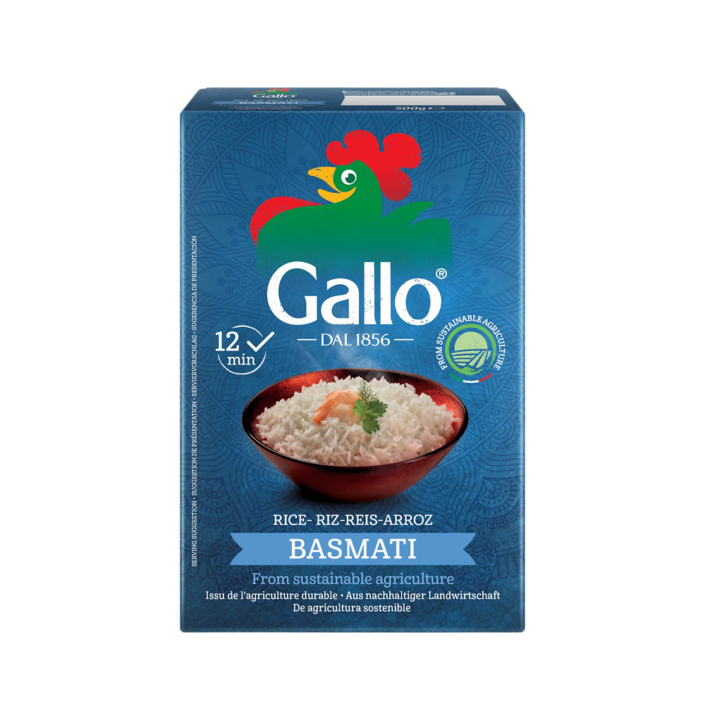 Riz basmati Himalaya agriculture durable RISO GALLO 500g