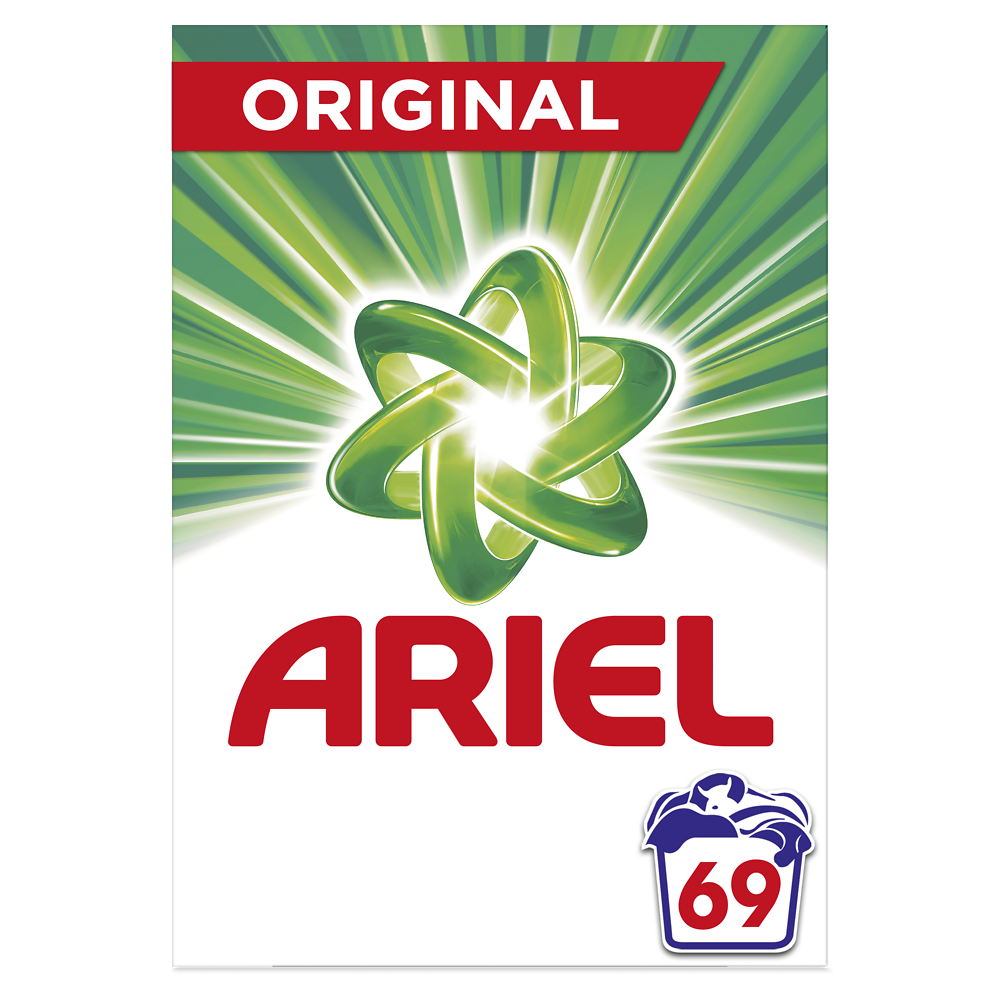 Lessive en poudre original ARIEL, x69 soit 4,49kg