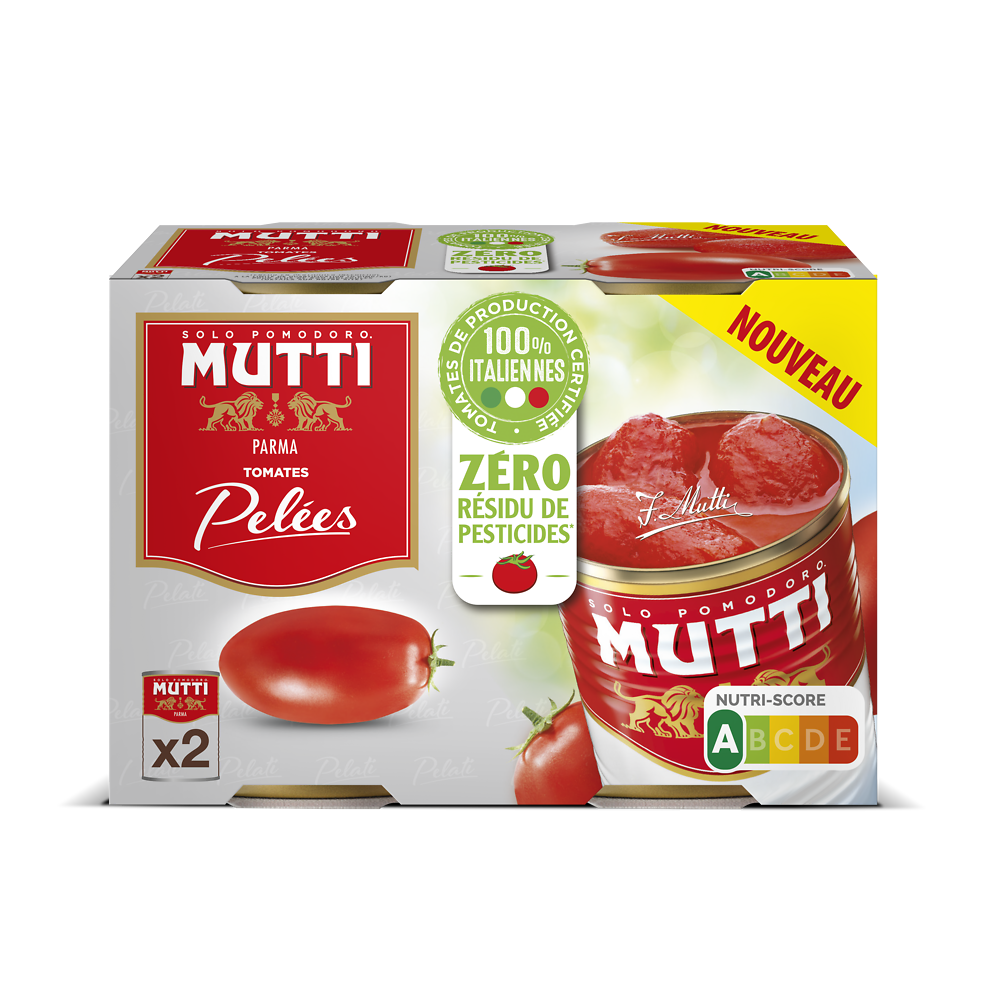 Tomates pelées zéro résidu de pesticides MUTTI 800g