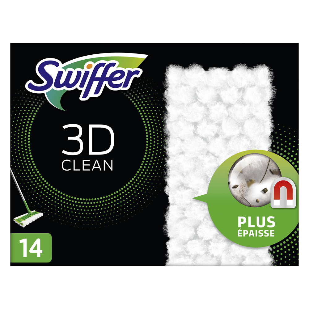 Recharge balai SWIFFER x14 lingettes sèches