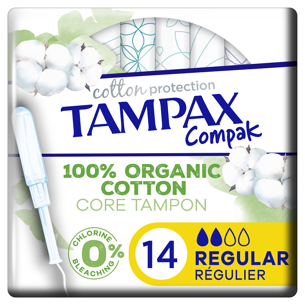 Tampax compact tampons avec applicateur régulier TAMPAX COTTON x14