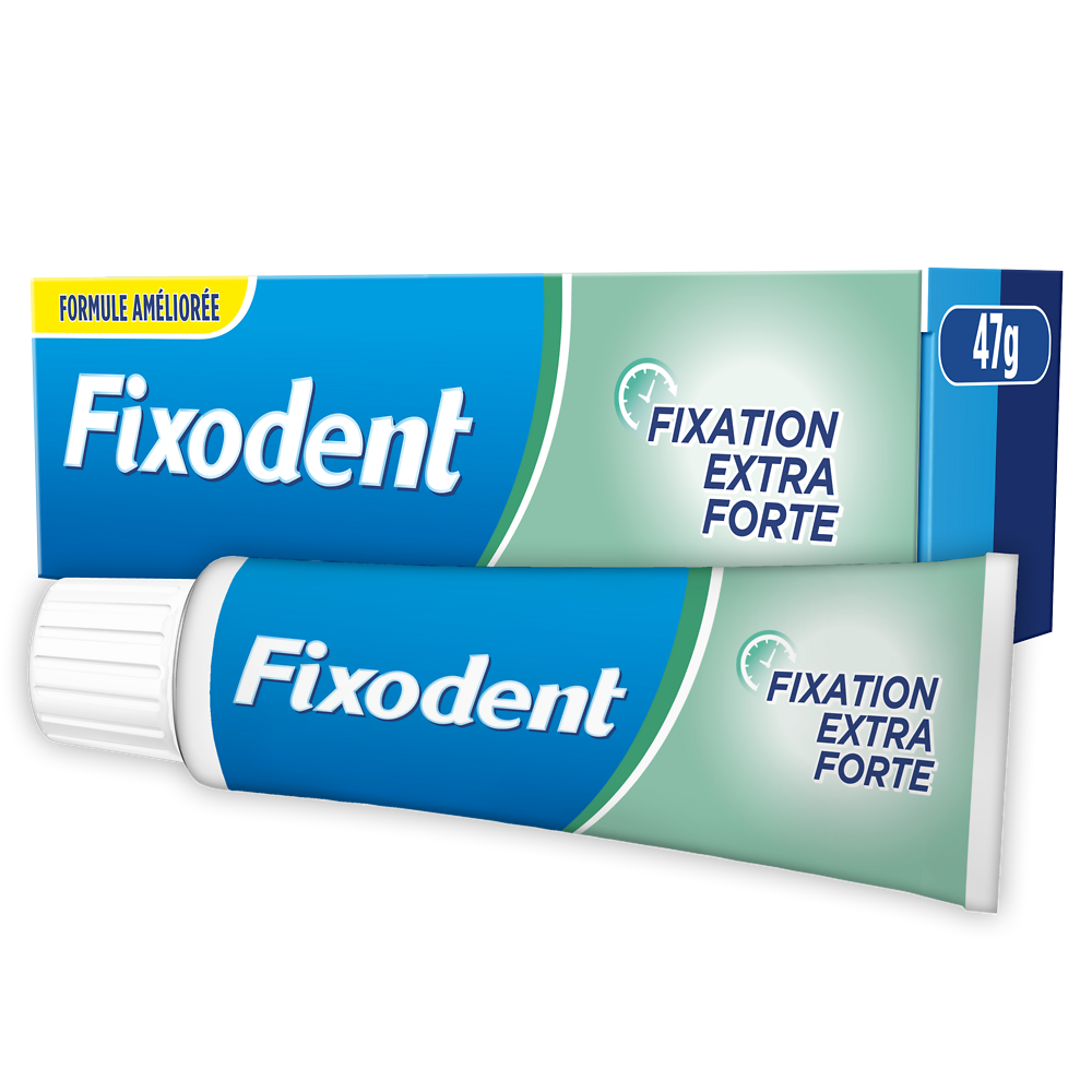 Crème fixatif neutral pou prothèses dentaires FIXODENT original 47g