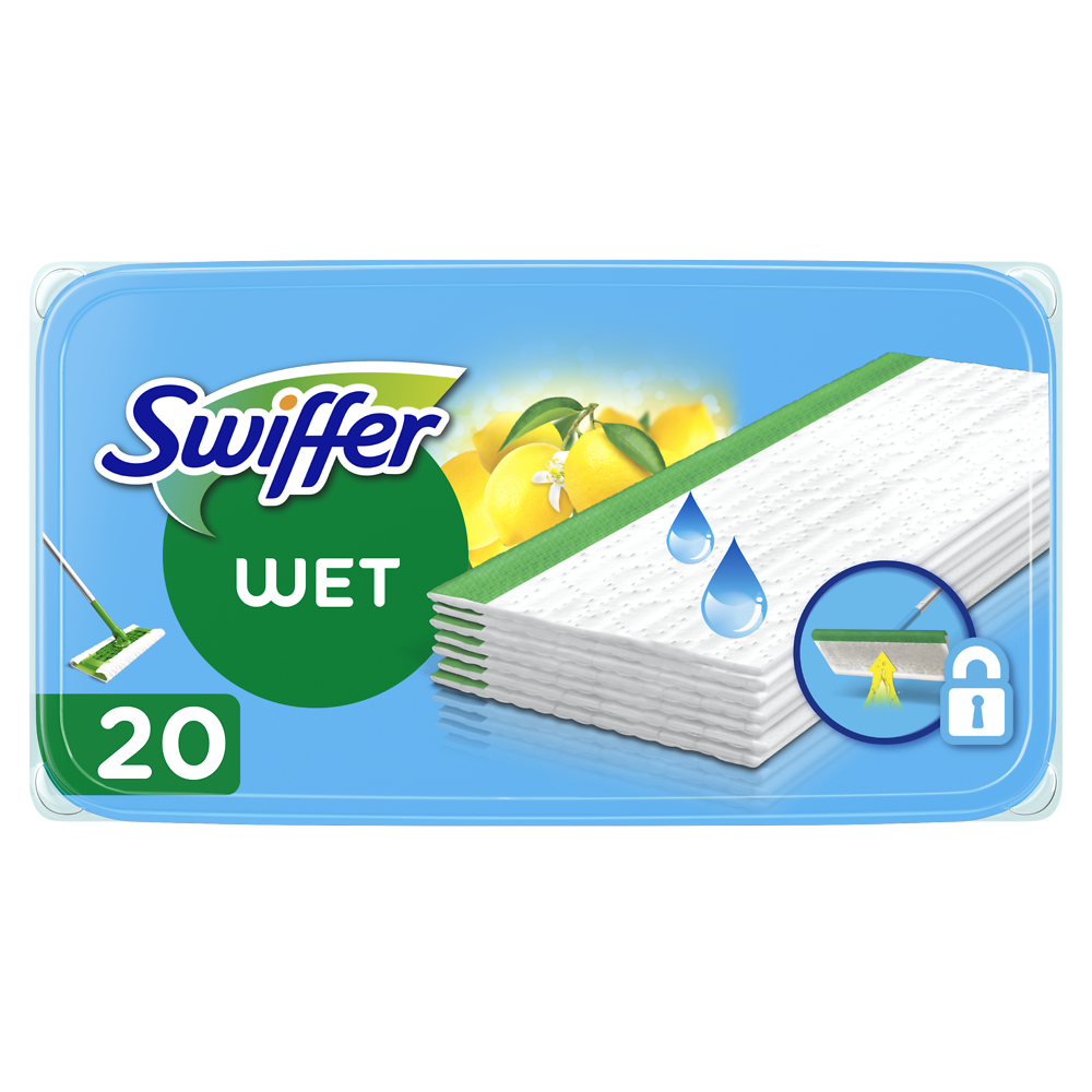 Serpillères sol parfum citrus fresh SWIFFER - x20 - 1,236kg