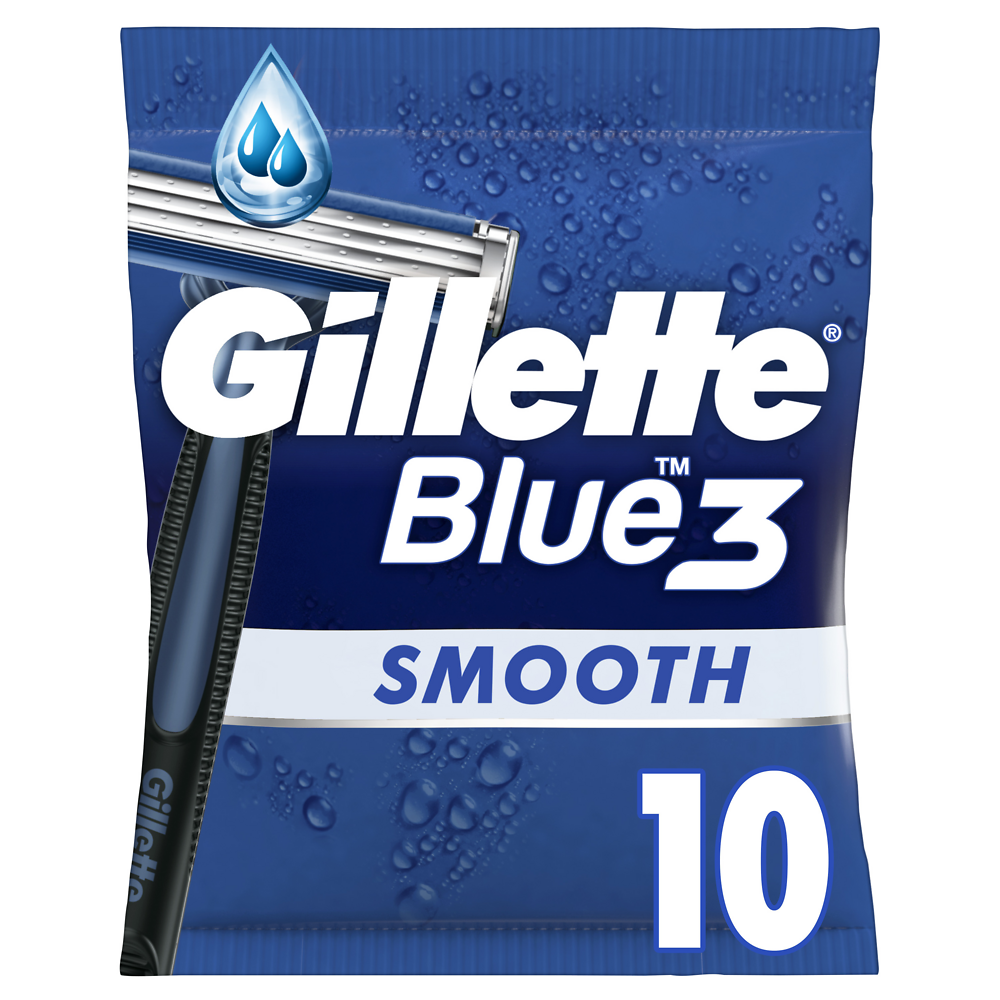 Rasoir jetable smooth blue 3 GILLETTE x10