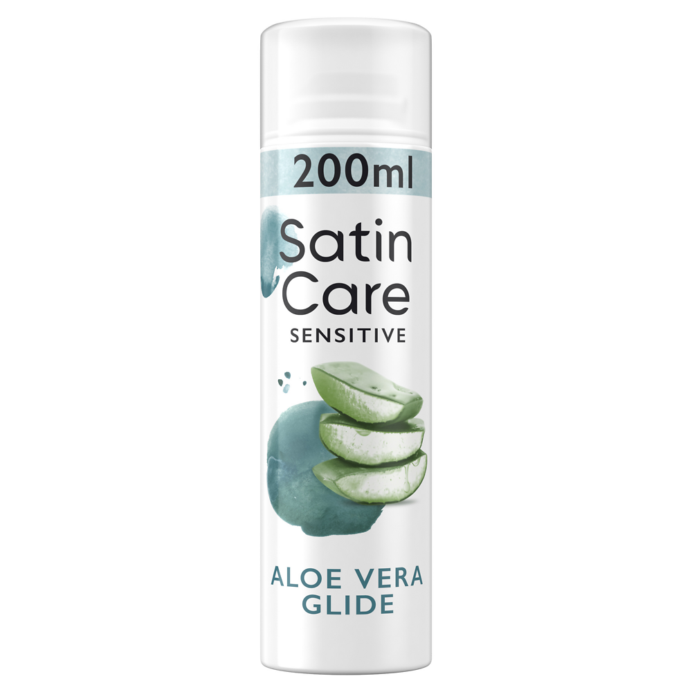 Gel de rasage soin satin care aloé véra GILLETTE 200ml