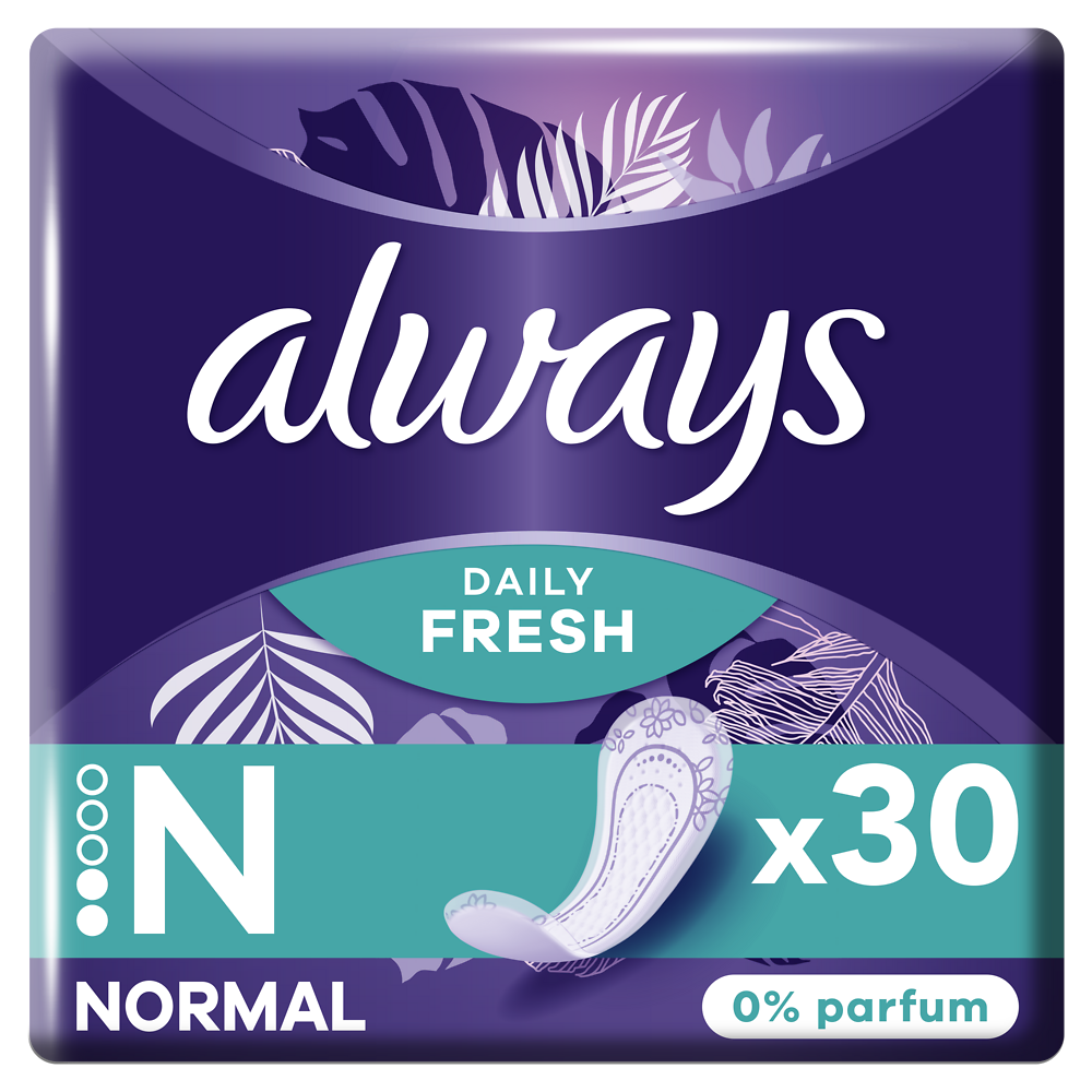 Protège-slip fresh normal ALWAYS 0% de parfum x30