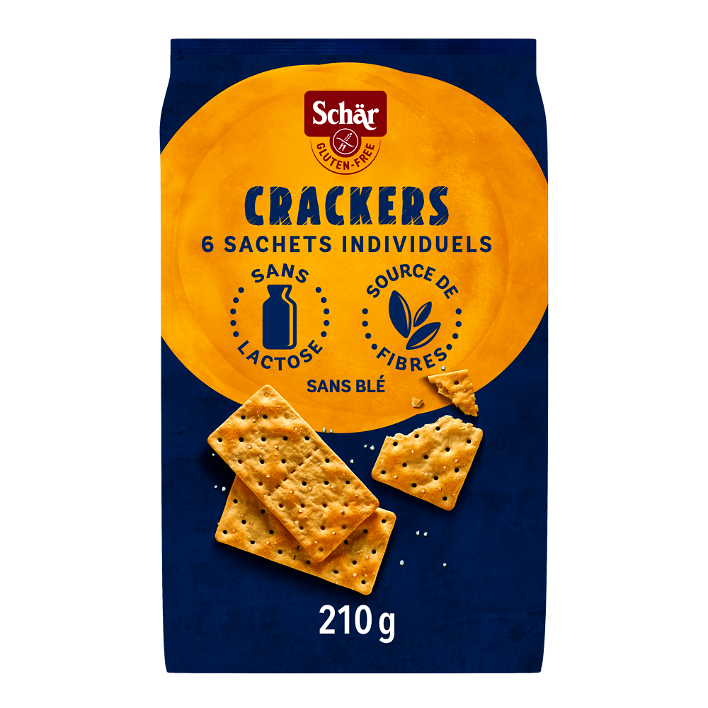 Crackers nature sans gluten DR SCHÄR, 210g