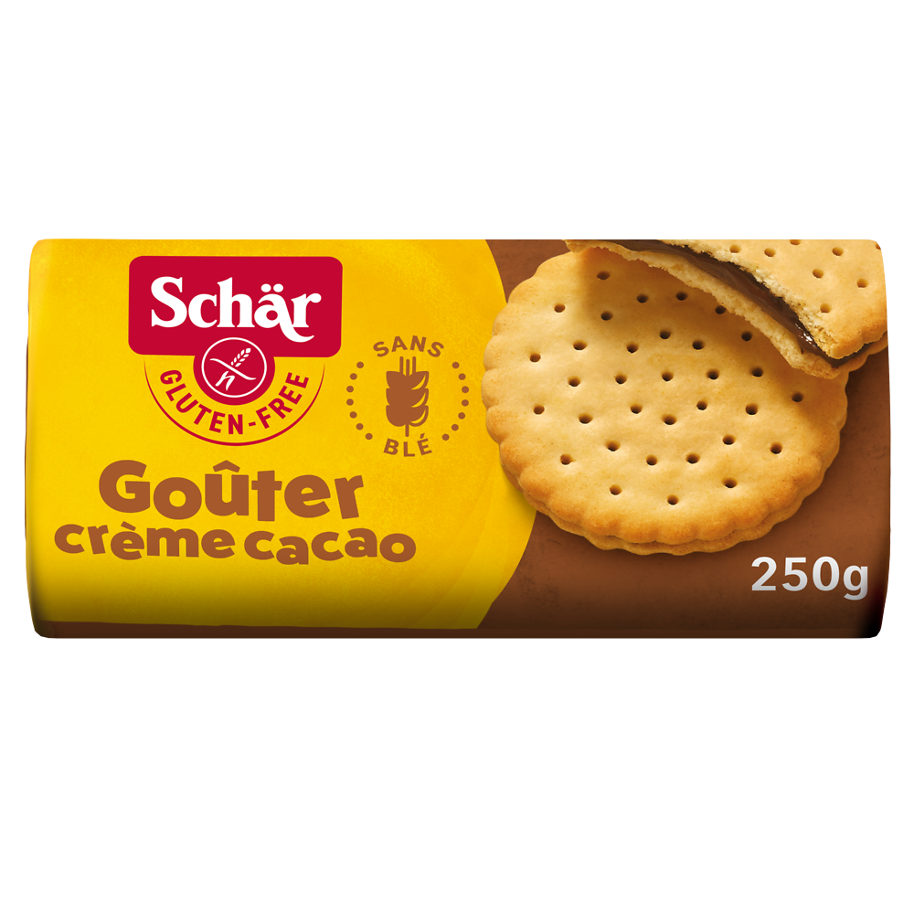 Biscuit Goûter à la crème de cacao sans gluten SCHÄR, 250g