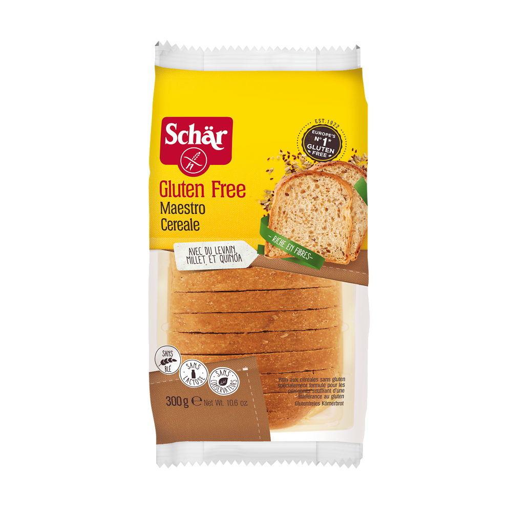 Pain aux céréales sans gluten SCHÄR, sachet de 300g