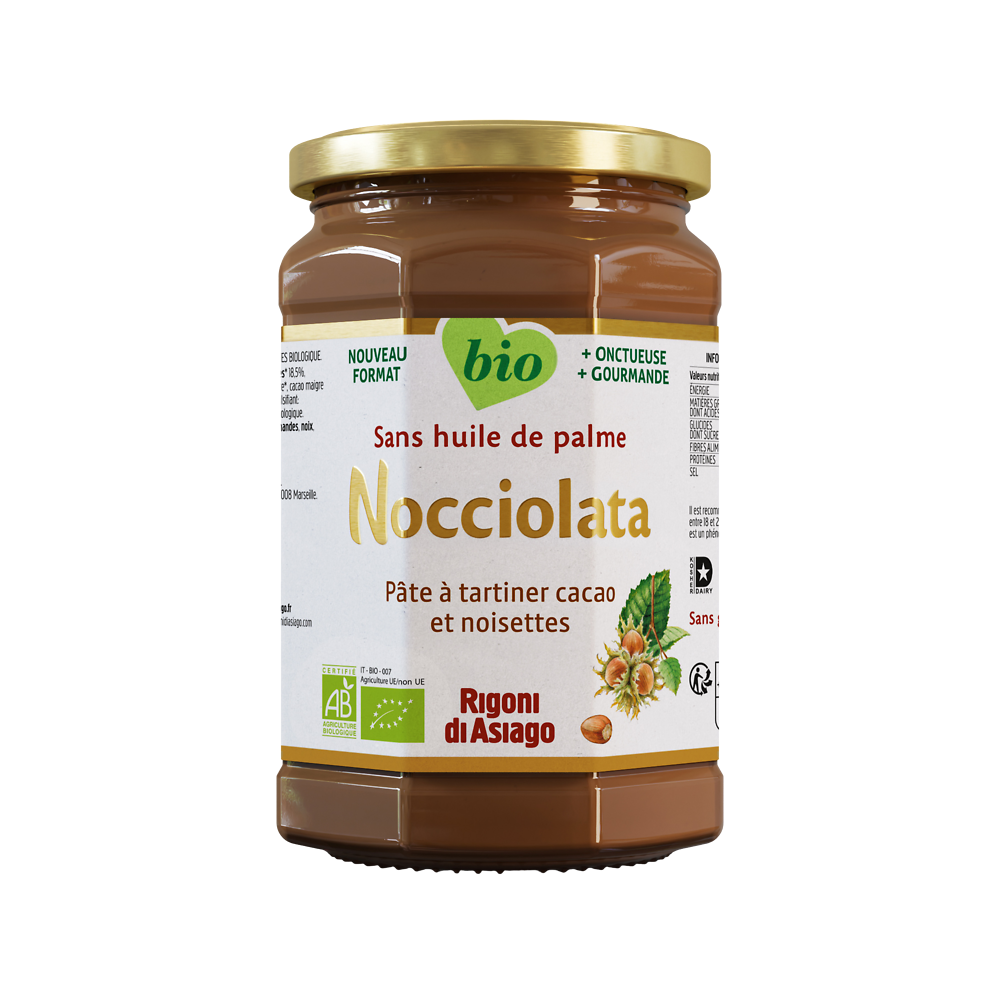 Pâte à tartiner Nocciolata bio RIGONI DI ASAIGO, 650g