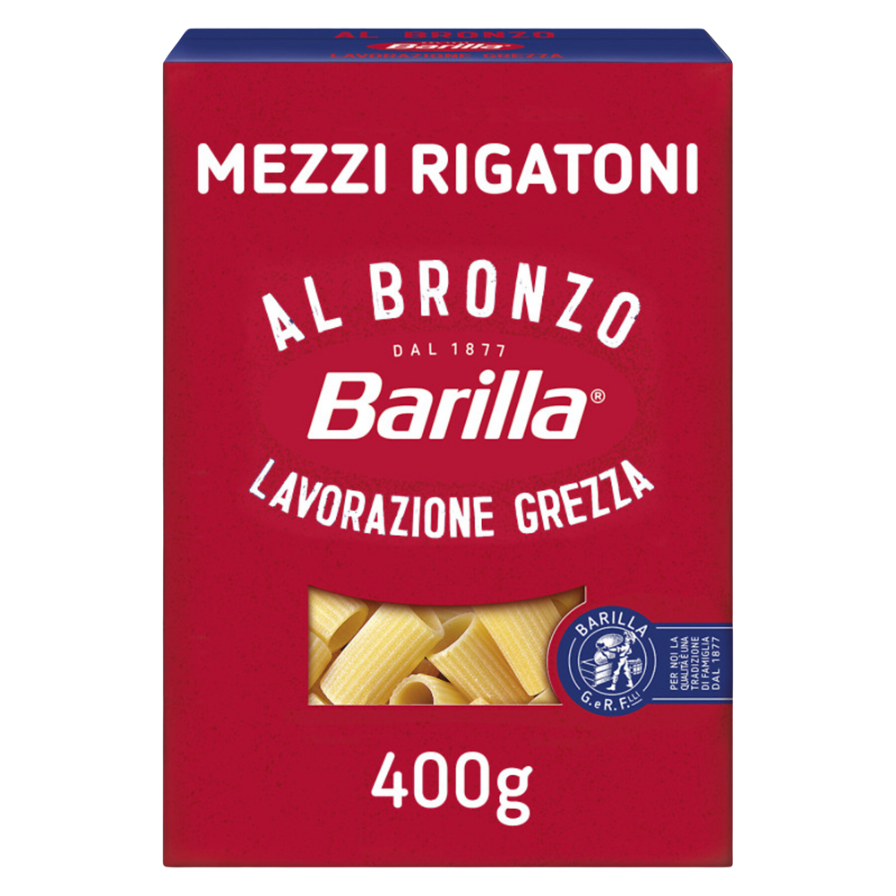 Pâtes Mezzi Rigatoni Al Bronzo BARILLA - 400g