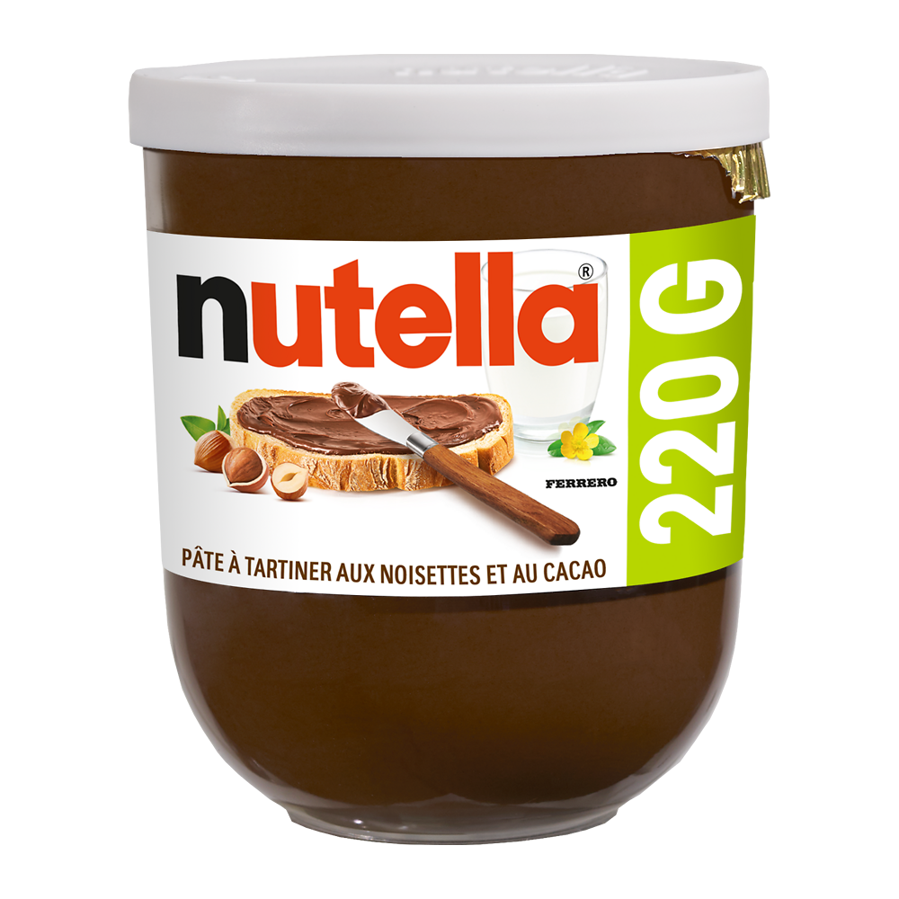 Pâte à tartiner aux noisettes et au cacao NUTELLA 220g