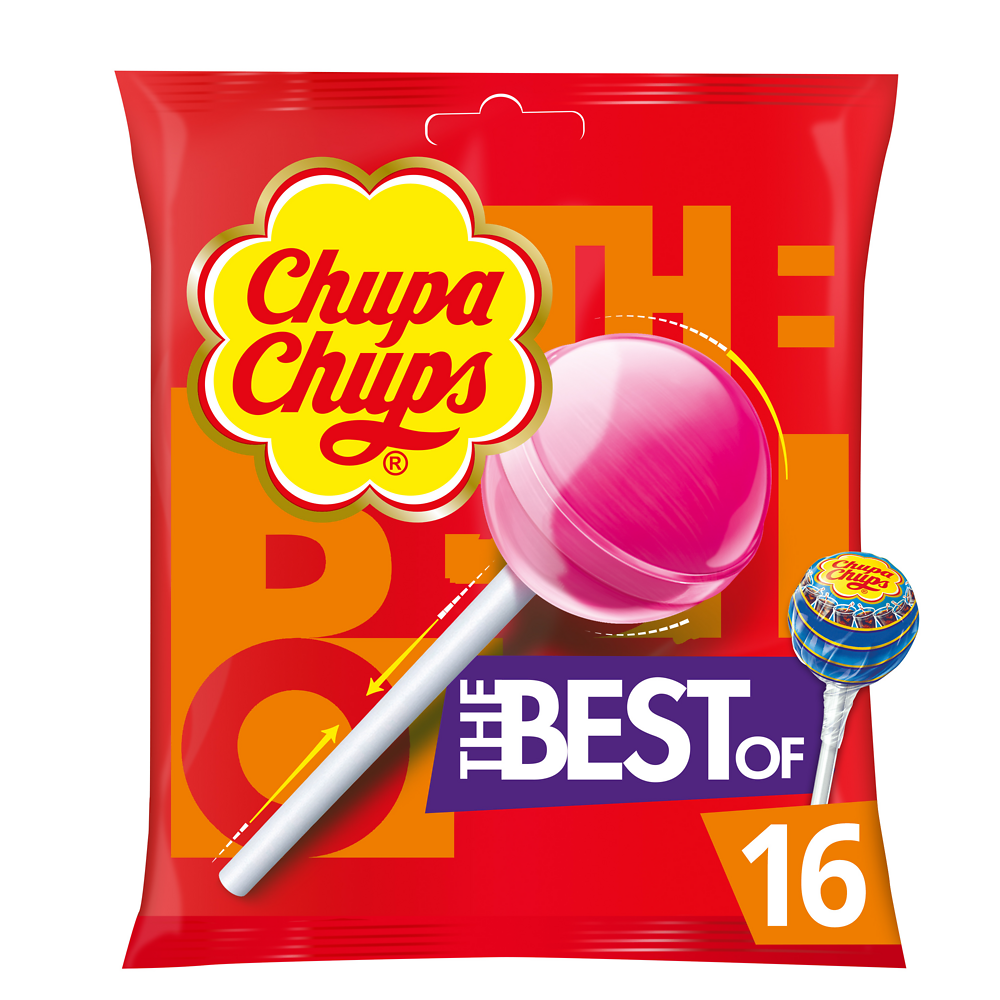 Sucettes assorties The Best Of CHUPA CHUPS, 192g