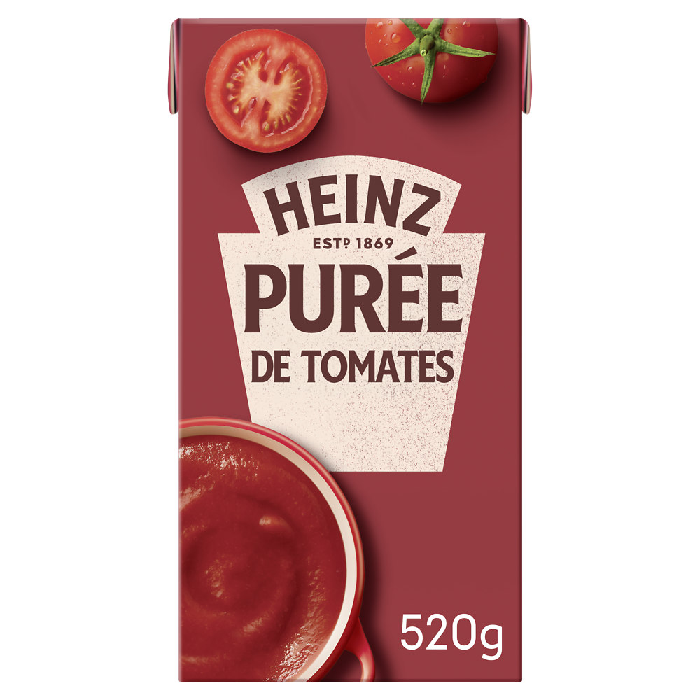 Purée de tomates HEINZ brique 520g