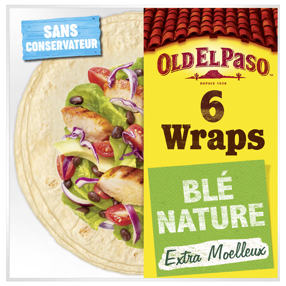 Wraps de blé x6 OLD EL PASO 350g