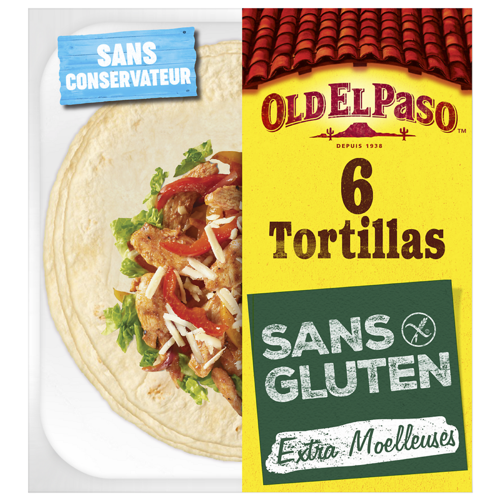 Tortillas sans gluten x6 OLD EL PASO 216g