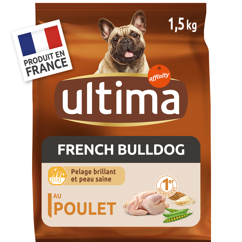 Croquettes pour chiens French Bulldog ULTIMA, 1,5kg