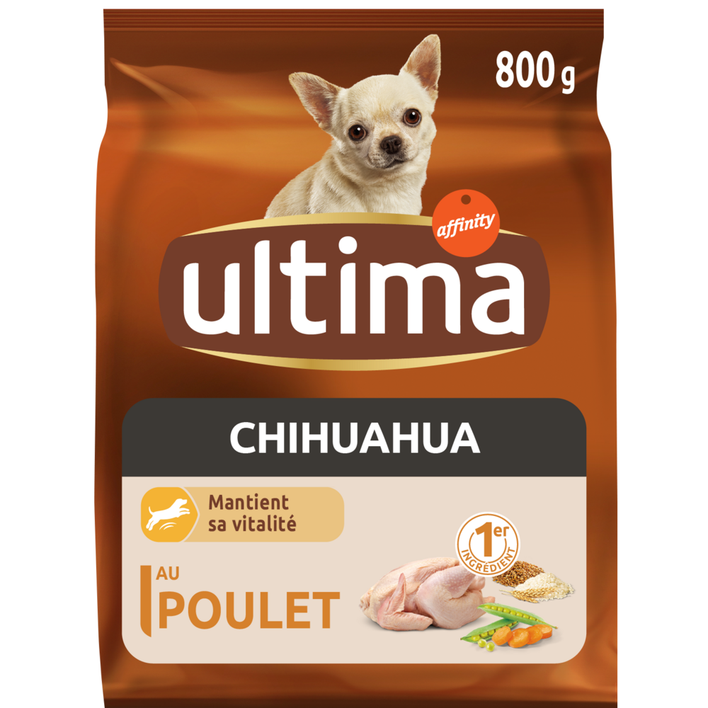 Croquettes pour chien Chihuahua ULTIMA, 800g