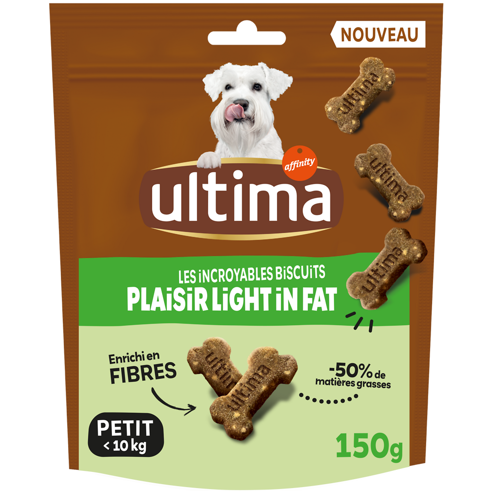 Friandises Biscuits Plaisir Light pour Petit Chien ULTIMA, 150g