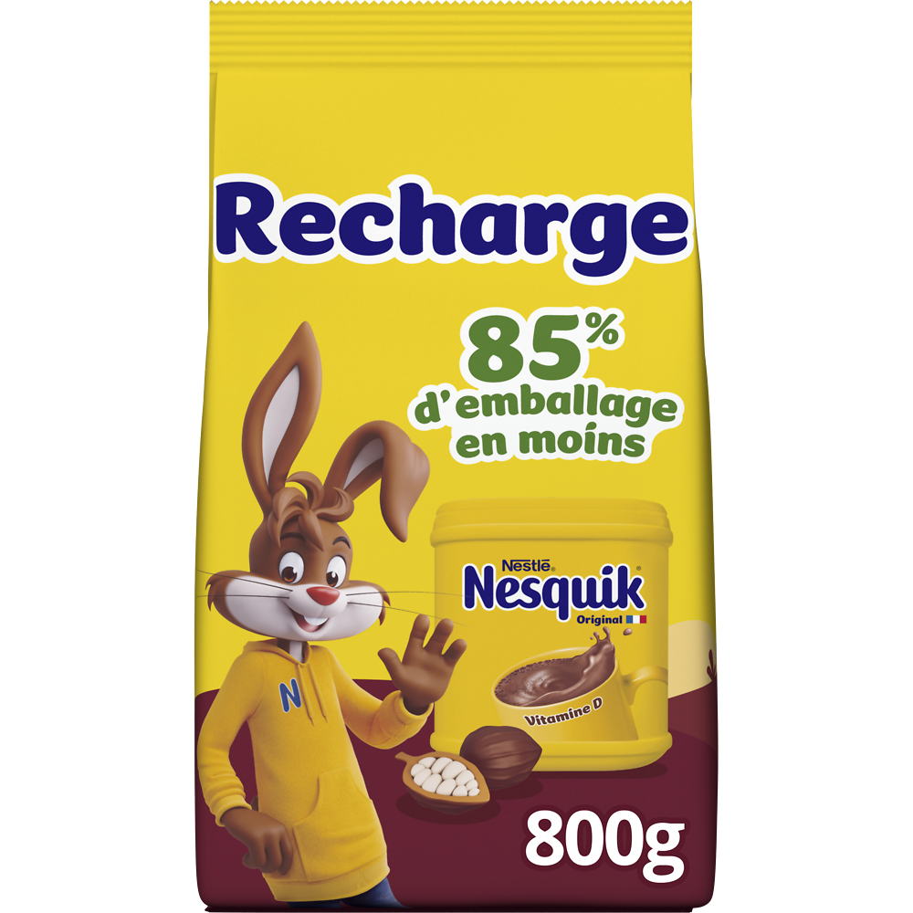 Poudre chocolatée recharge NESQUIK - Poche 800g