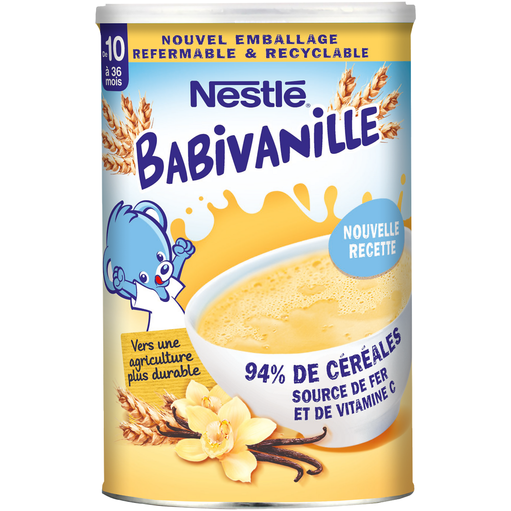 Céréales BABIVANILLE Vanille 10M+ NESTLE - 400g