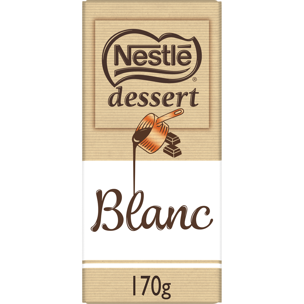 Chocolat blanc pâtissier NESTLE DESSERT - Tablette 170g