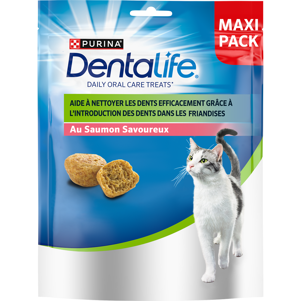 Friandise au saumon pour chat adulte dentalife PURINA 140g