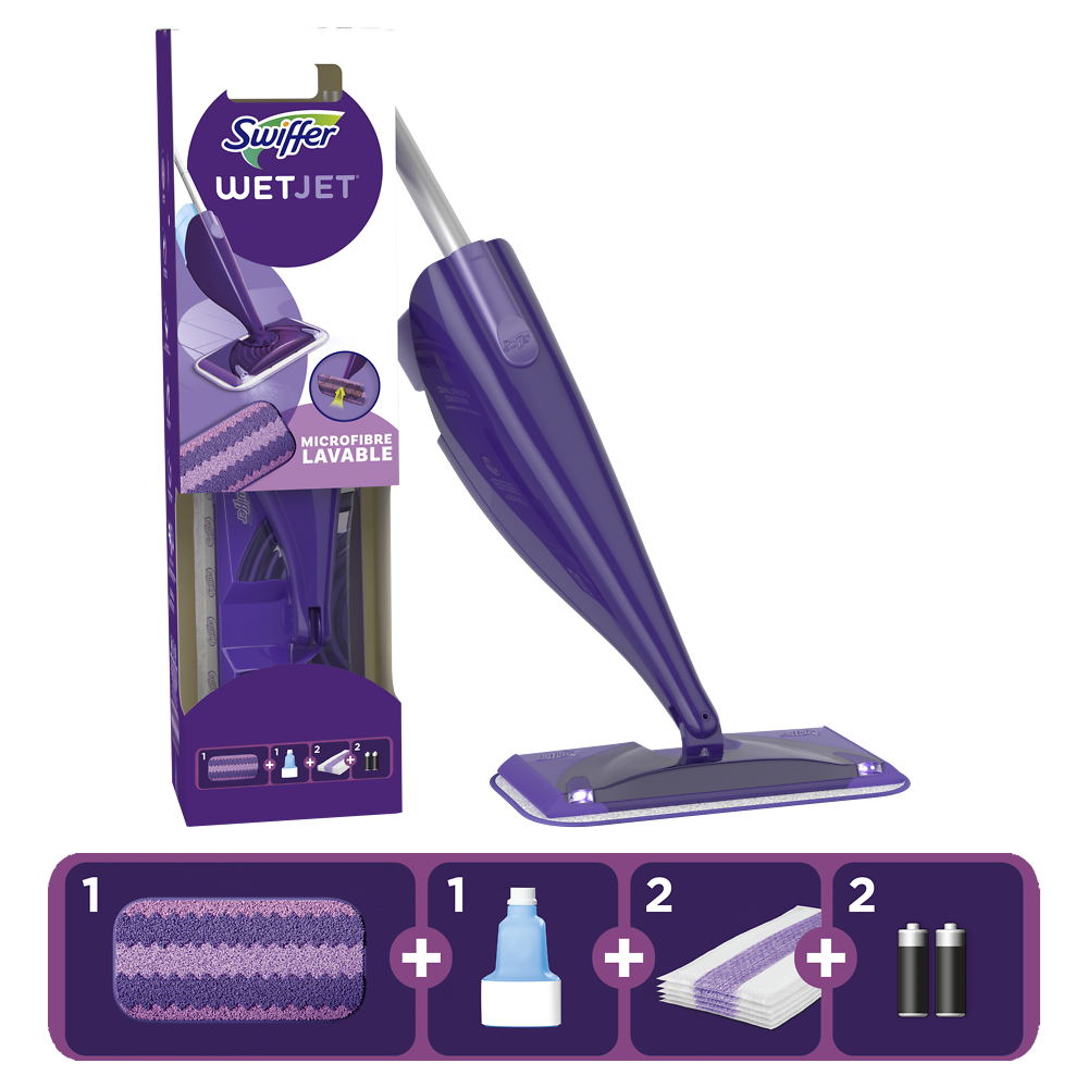 Swiffer Wetjet Système Anti-Poussiére Starter Kit 1KIT