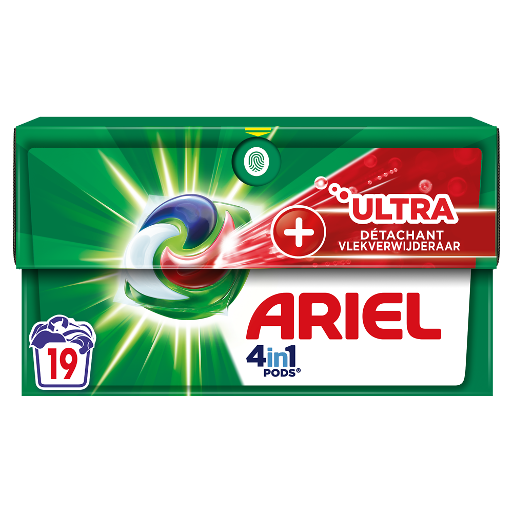 Lessive dose Pods 4-in-1 Détergent ULTRA ARIEL, 19D