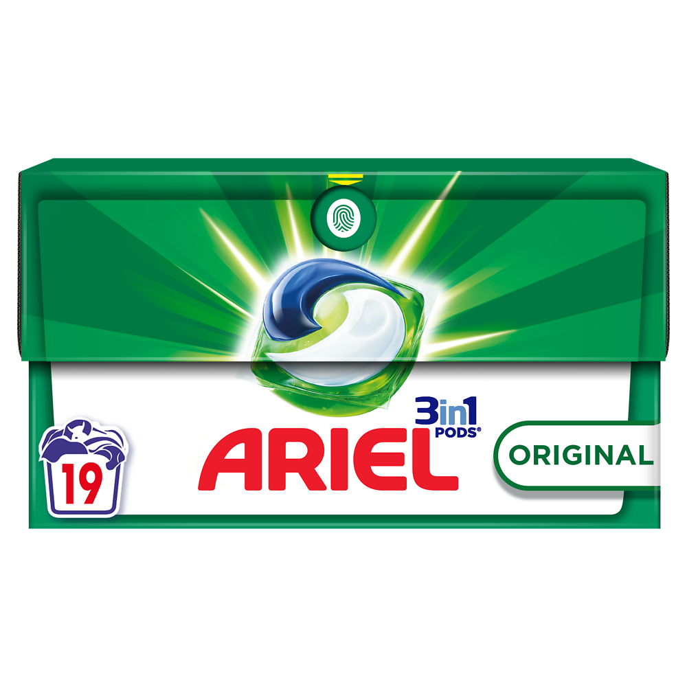 Lessive original pods 3in1 ARIEL 19 doses