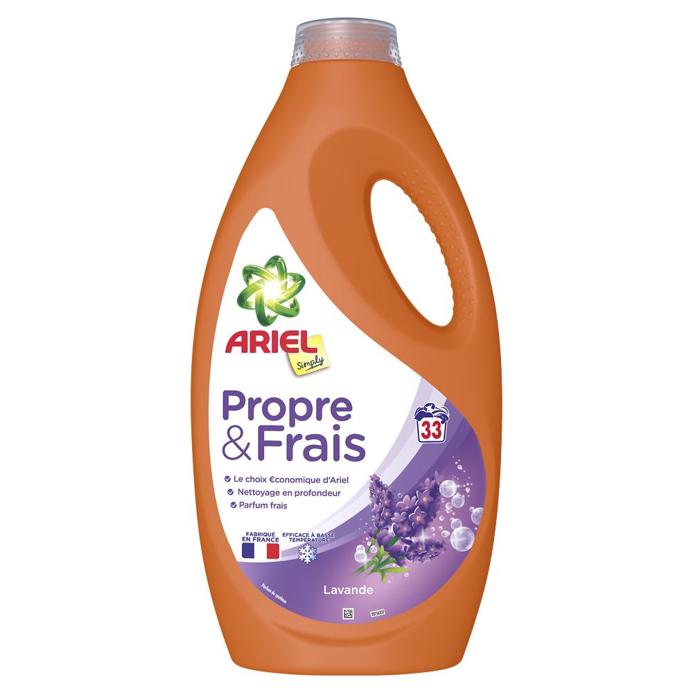 Lessive liquide lavande ARIEL 33doses