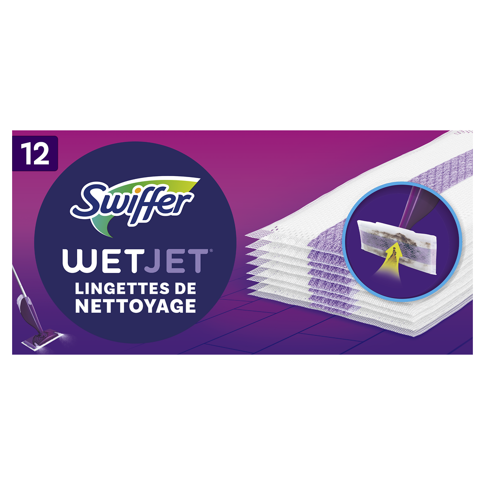 Swiffer WetJet Recharges Lingettes Nettoyantes, Lingettes Mu