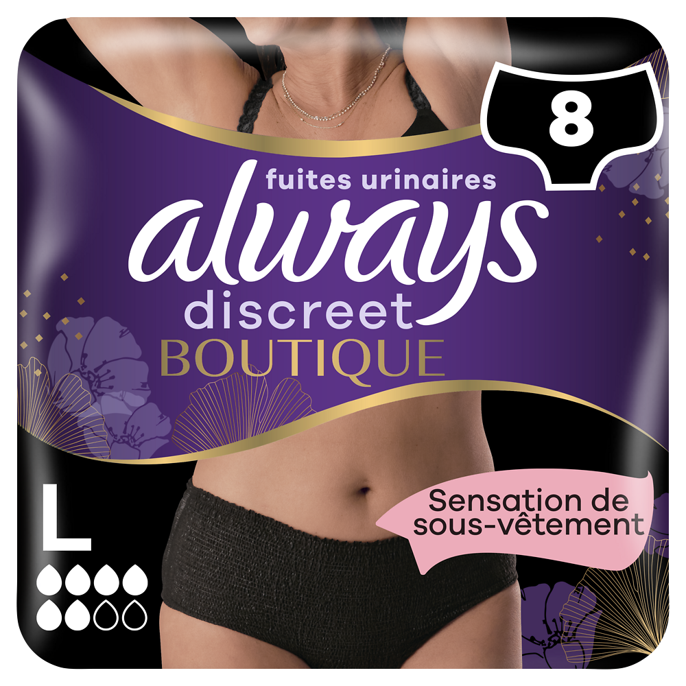 Culottes discreet taille basse taille L ALWAYS x8