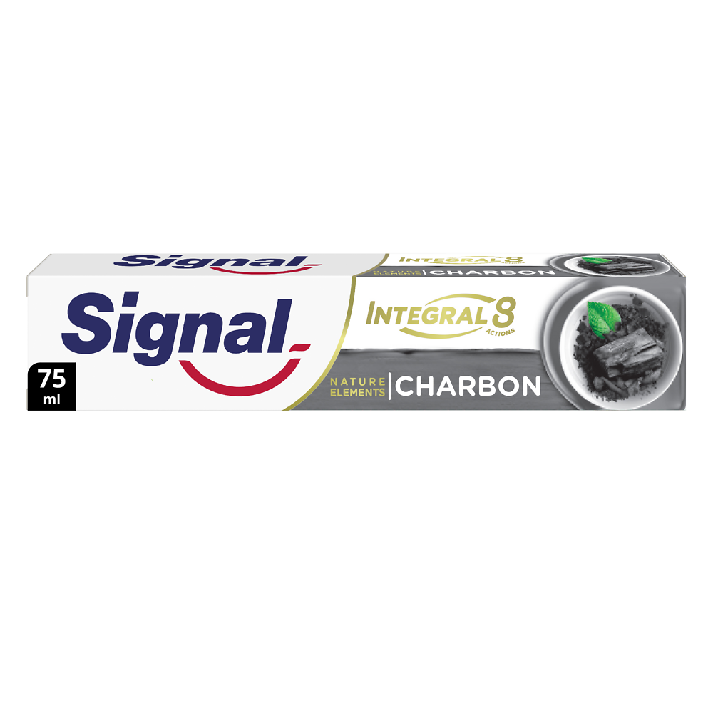 Dentifrice intégral 8 charbon nature élément SIGNAL, tube de 75ml