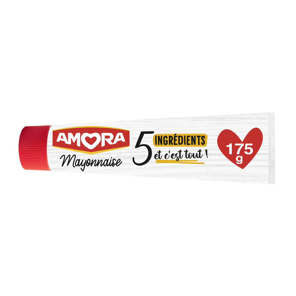 AMORA Mayonnaise De Dijon 5 Ingrédients sélectionnés tube 175g