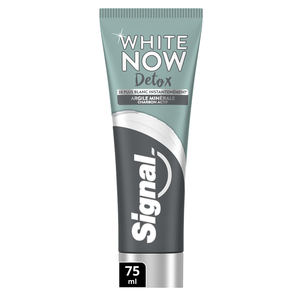 Dentifrice blancheur White Now argile/charbon SIGNAL 75ml