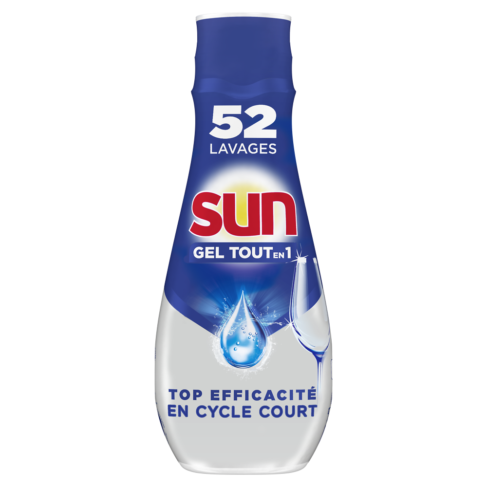 Gel lave vaisselle tout en 1 standard  SUN 900ml