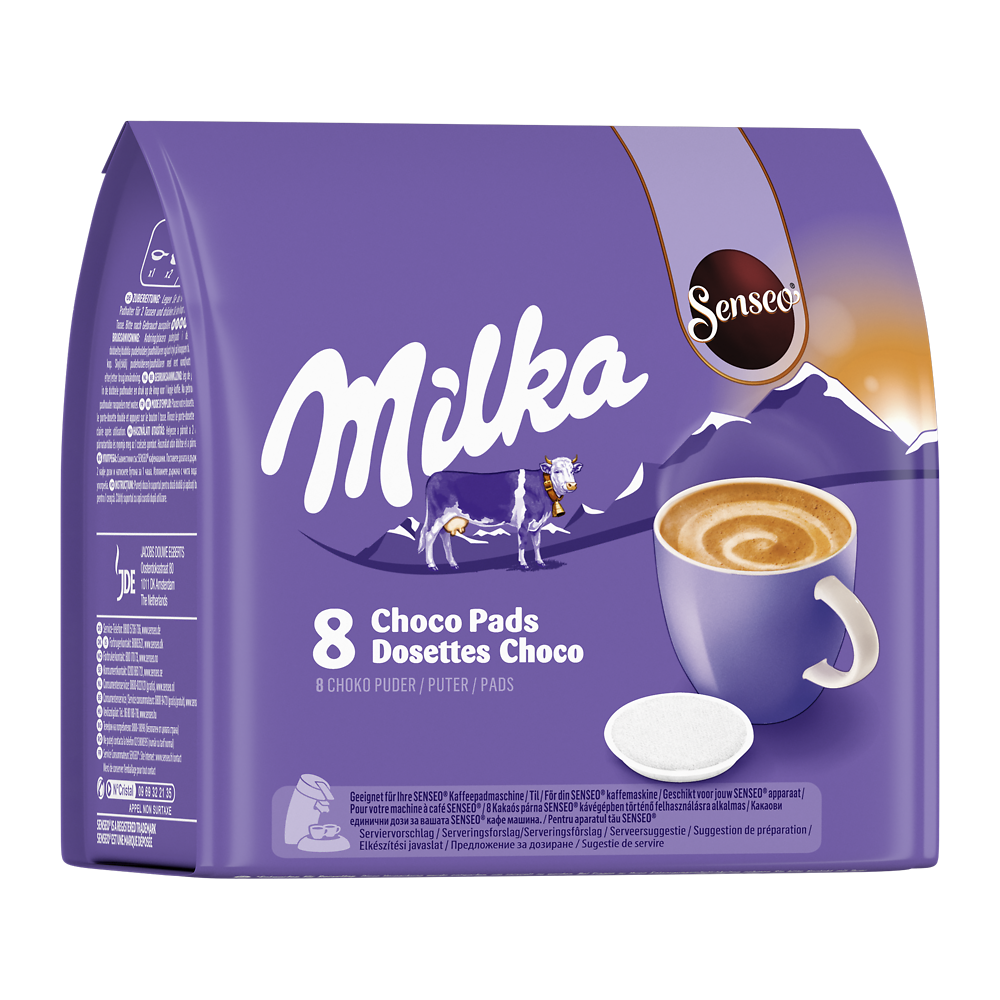 Chocolat dosettes SENSEO MILKA - Compatible SENSEO - x8