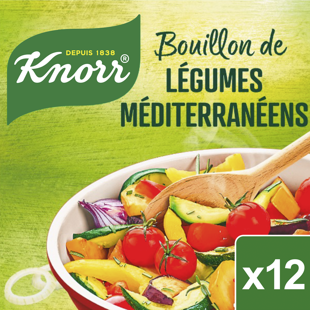 Bouillon aux légumes méditerranéens KNORR, 132g