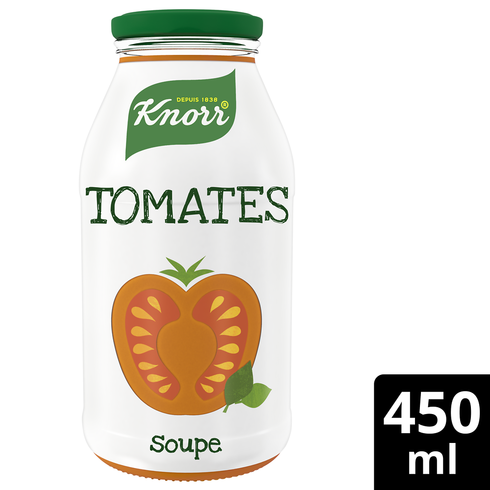 Soupe comme à la maison tomates pointe basilic KNORR, 45cl