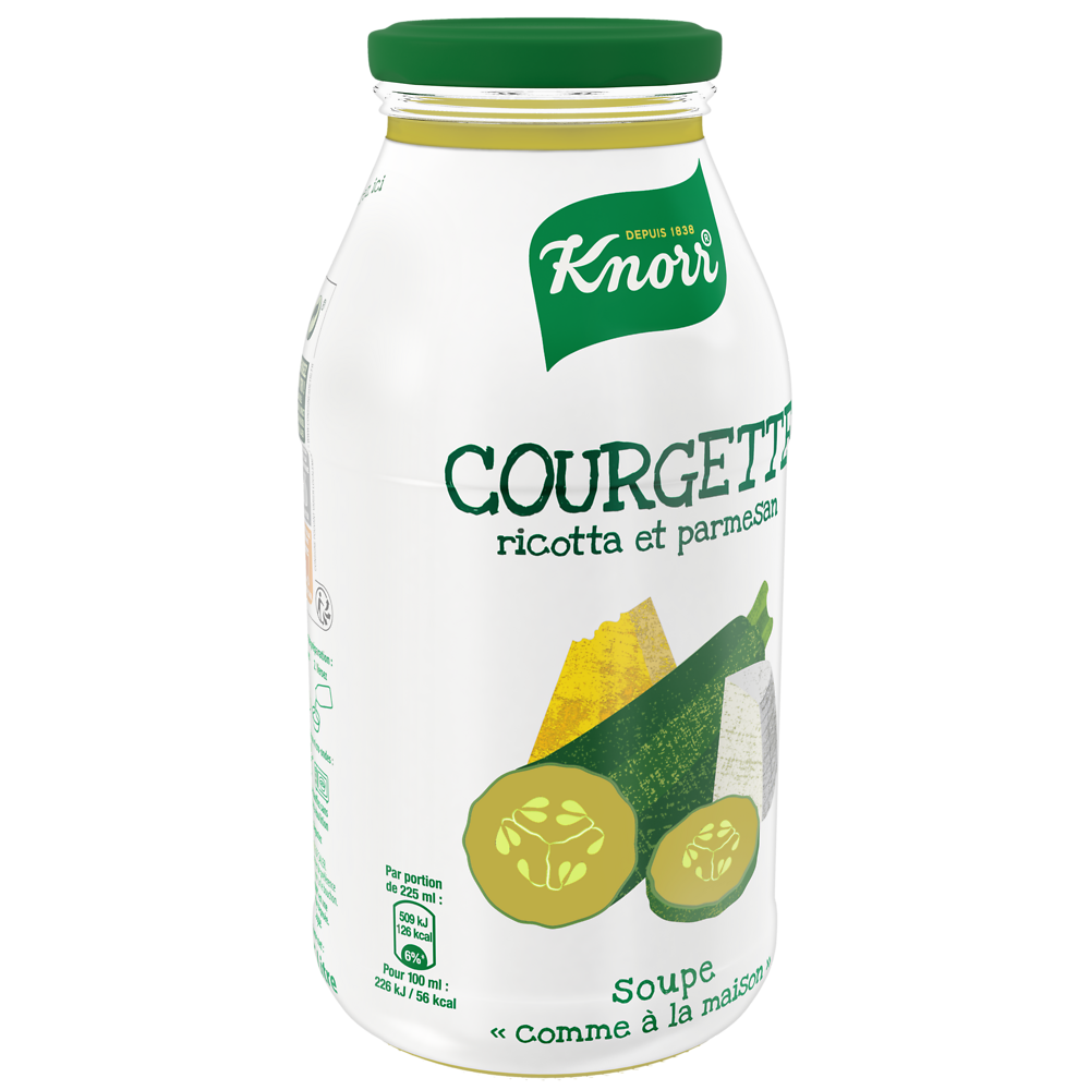 Soupe comme à la maisoncourgette ricotta parmesan KNORR, 45cl