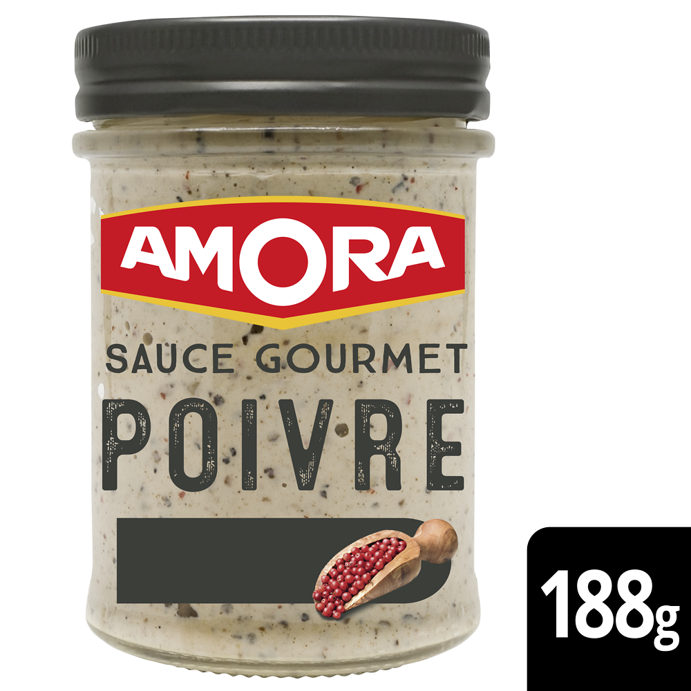 Sauce gourmet poivre AMORA, 188g